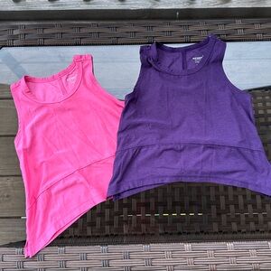 Old Navy Active Pink and Purple Tank Tops Size XS